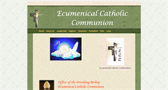 Desktop Screenshot of ecumenical-catholic-communion.org
