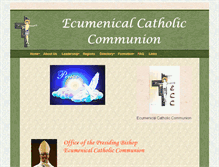 Tablet Screenshot of ecumenical-catholic-communion.org